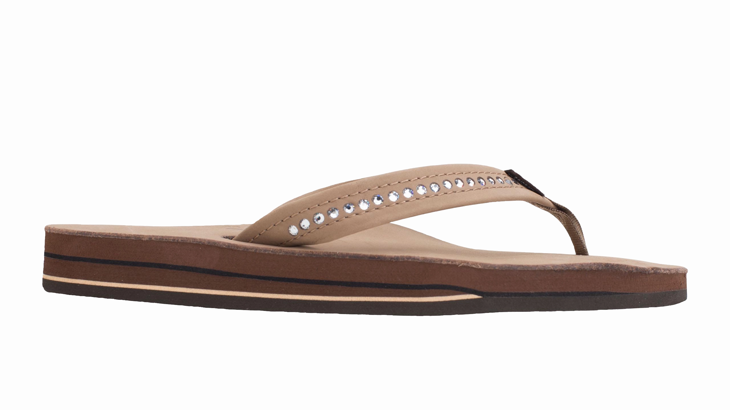 Better In Flip Flops Pillow Medium Double Layer Crystal Dark Brown