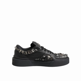 Dolce & Gabbana Black Portofino Studded Men Sneakers Shoes Snipes Sneakers On Sale