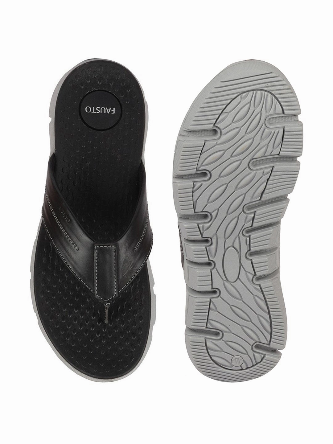 Men Black Phylon Sole Flexible Ultrasoft Outdoor & House Slippers Best Slippers With Arch Support