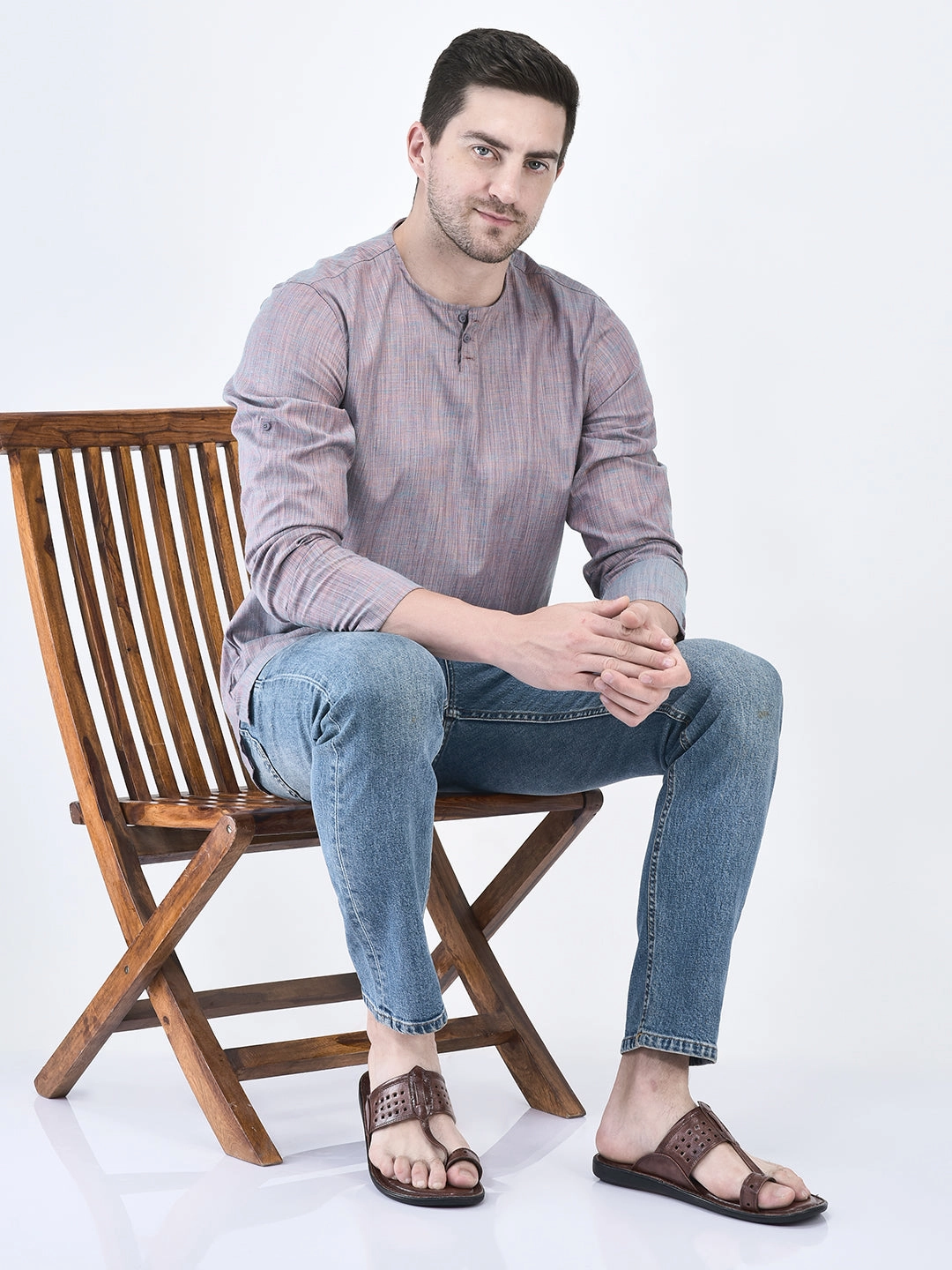 Men Cherry Casual Outfit Kolhapuri Toe Ring Strap Ortho Slippers|Memory Cushioned Footbed|Ultra Lightweight and Comfort Slip On Slipper Hay Waffle Slippers