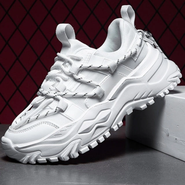 Celebrities Wearing Veja Sneakers Men Lace-up Front Chunky Sneakers