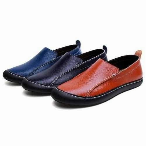 Men Leather Casual Outdoor Slip On Soft Fashion Flat Loafers Mary Jane Shoes