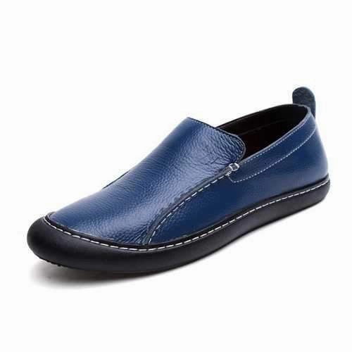 Flat Bridal Shoes Men Leather Casual Outdoor Slip On Soft Fashion Flat Loafers