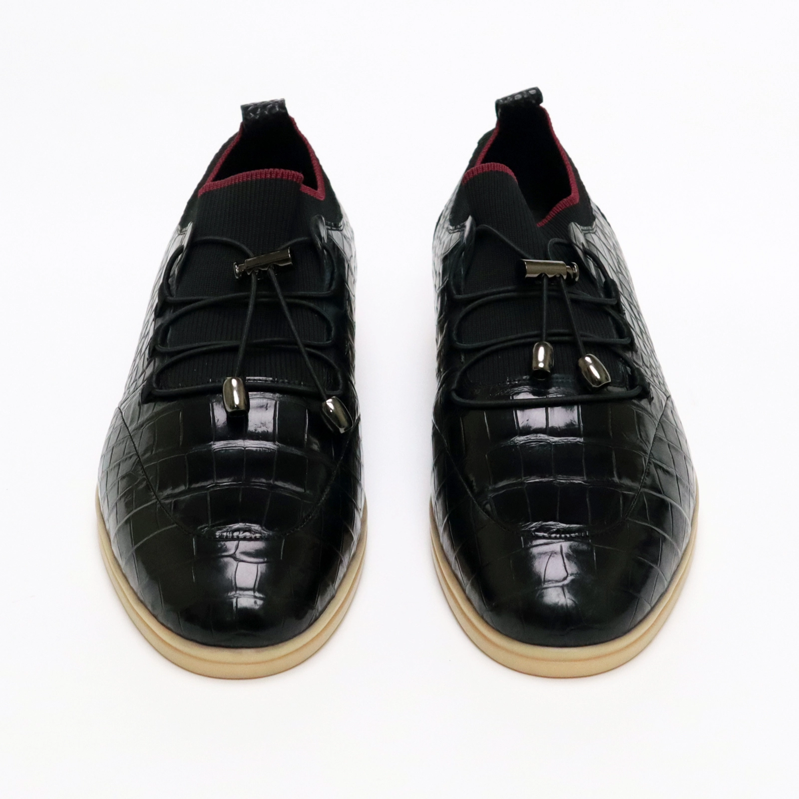 Loafers With The Socks Men's Genuine Crocodile Alligator Leather Slip On Loafer Business