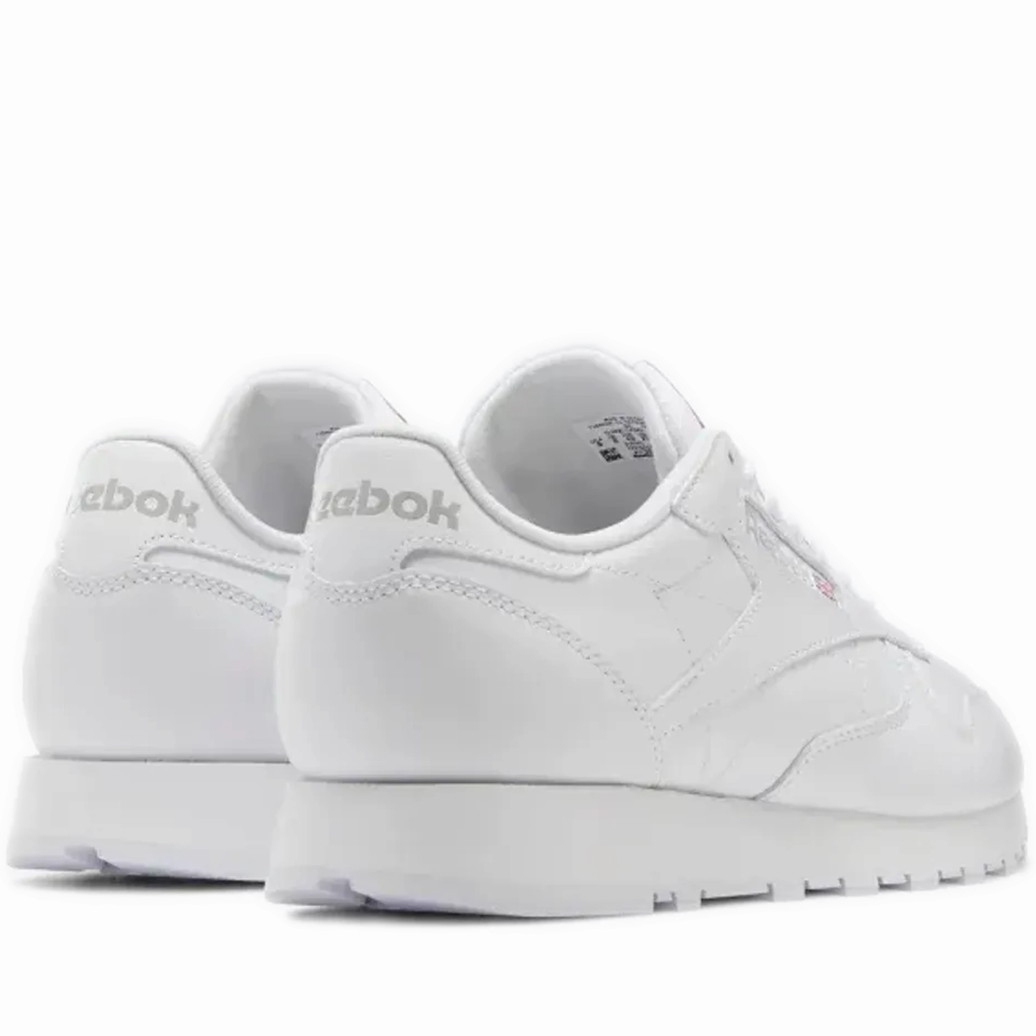 Men's Reebok Classic Leather Shoes - White/White Sneakers For Wedding
