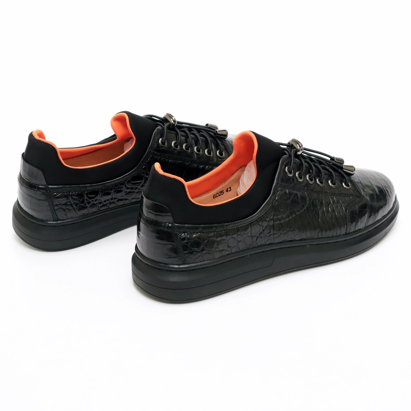 Men's Shoes Black Formal Business Classic Genuine Crocodile Leather Black Dress Shoes For Men Loafers