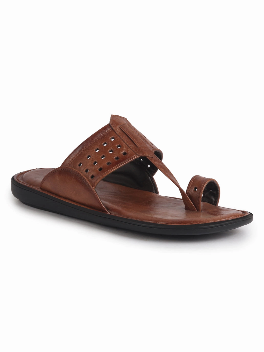 Nike Slides Men Tan Casual Outfit Kolhapuri Toe Ring Strap Ortho Slippers|Memory Cushioned Footbed|Ultra Lightweight and Comfort Slip On Slipper