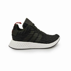 Mens Adidas NMD_R2   - BY2500 - Green White Red Trainers Good Shoes For Running Distance