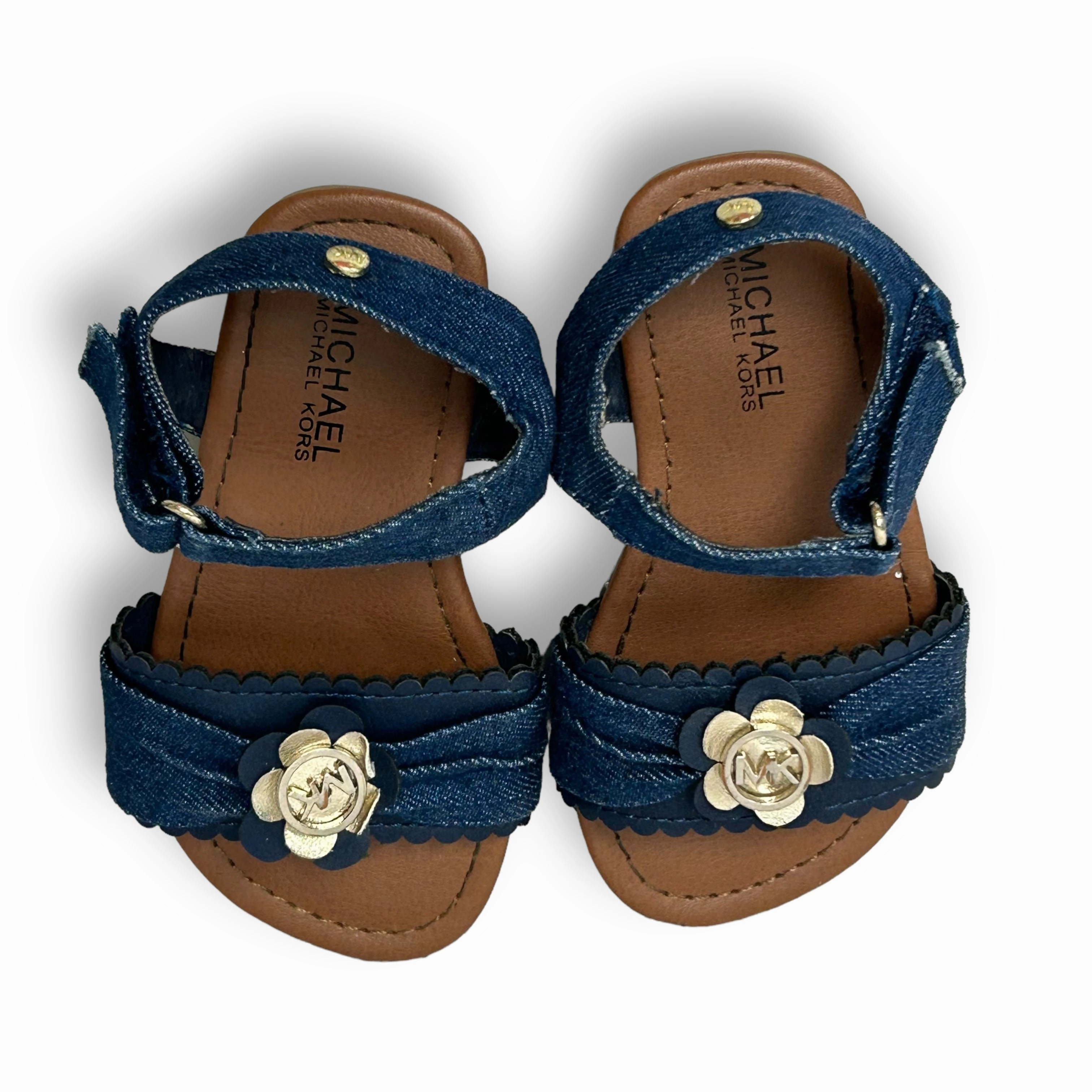 See Kai Run Sandals Michael Kors Kids Shoes Girls Size 7 Toddler Navy Leather Sandals