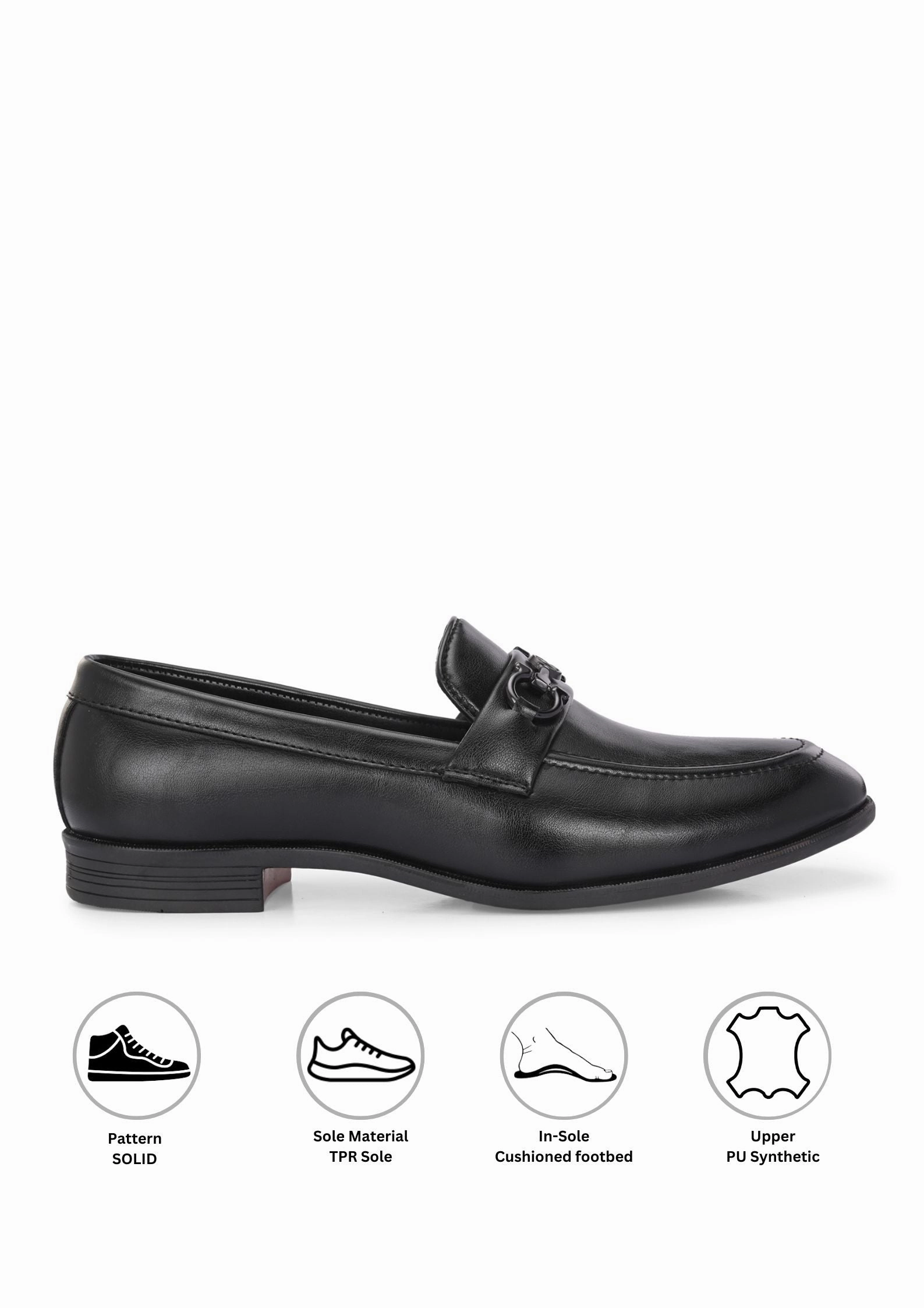 Mirah Black Slip-Ons Loafers Wide Toe Box
