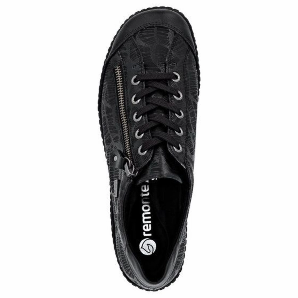 Remonte Liv 02 Black Leather Sneaker (Women's) Casual Dress Shoes Macy's
