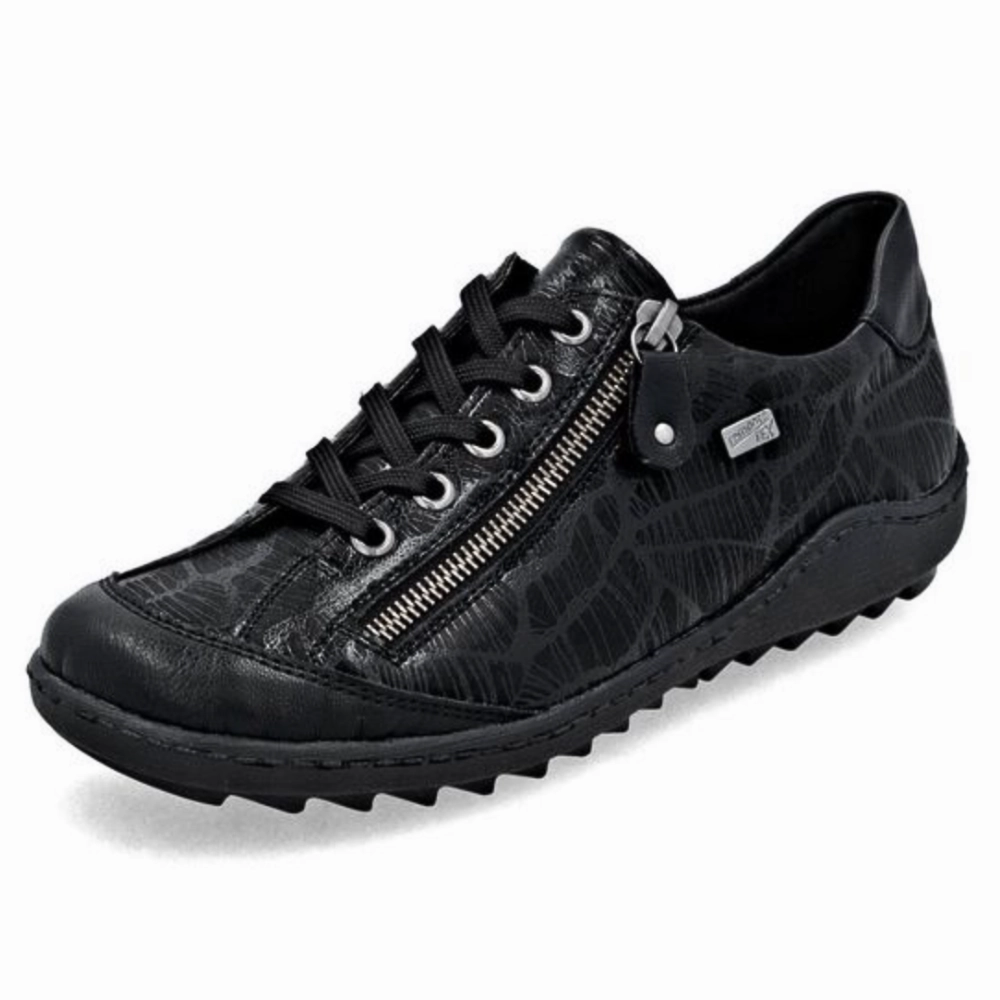 Casual Shoes With Blazer Remonte Liv 02 Black Leather Sneaker (Women's)