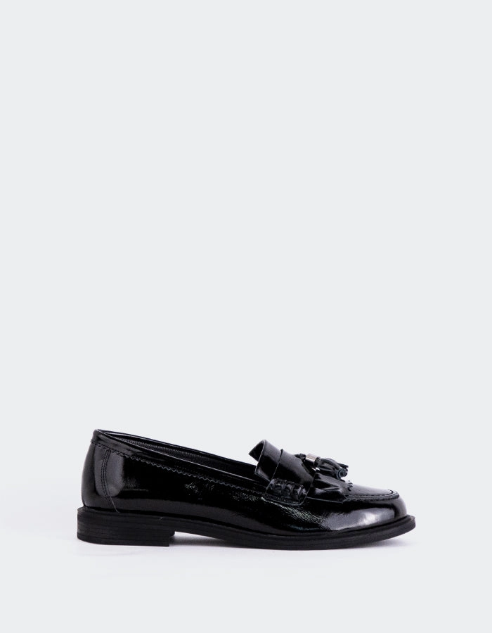 Mary Jane Loafers Amani Black Patent