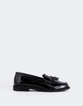 Amani Black Patent Lined Vs Unlined Loafers