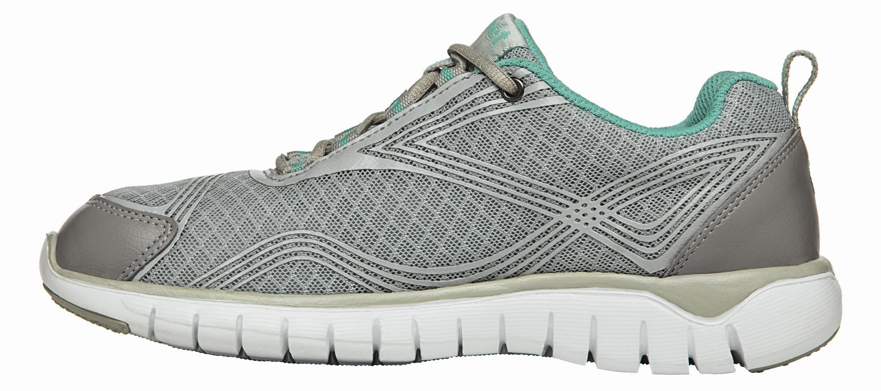 Propet Women's Walking Shoe- Travelite W3247- Silver Best Luxury Casual Shoes