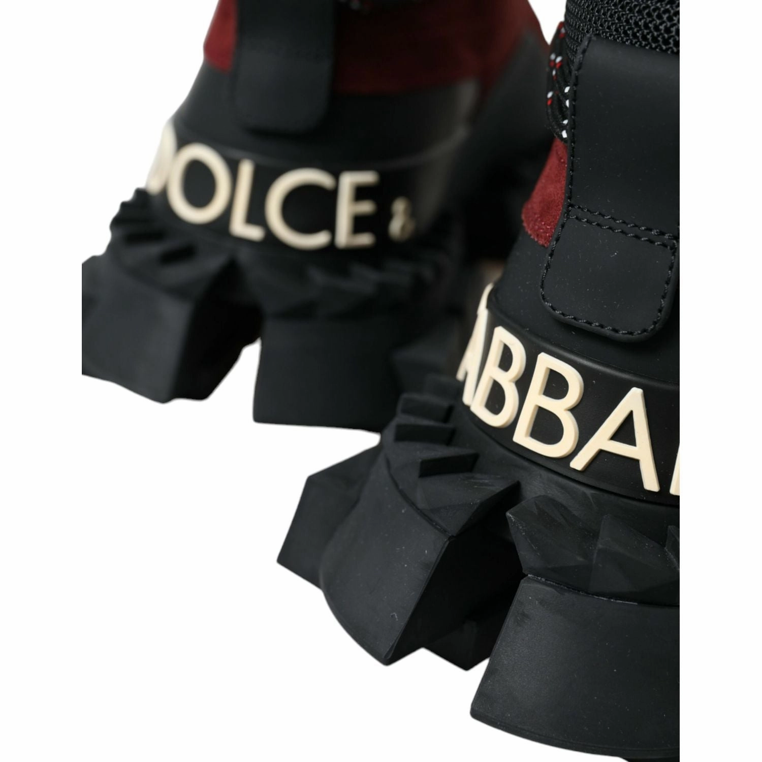 Disney Sneakers Dolce & Gabbana Burgundy Super King High Top Men Sneakers Shoes