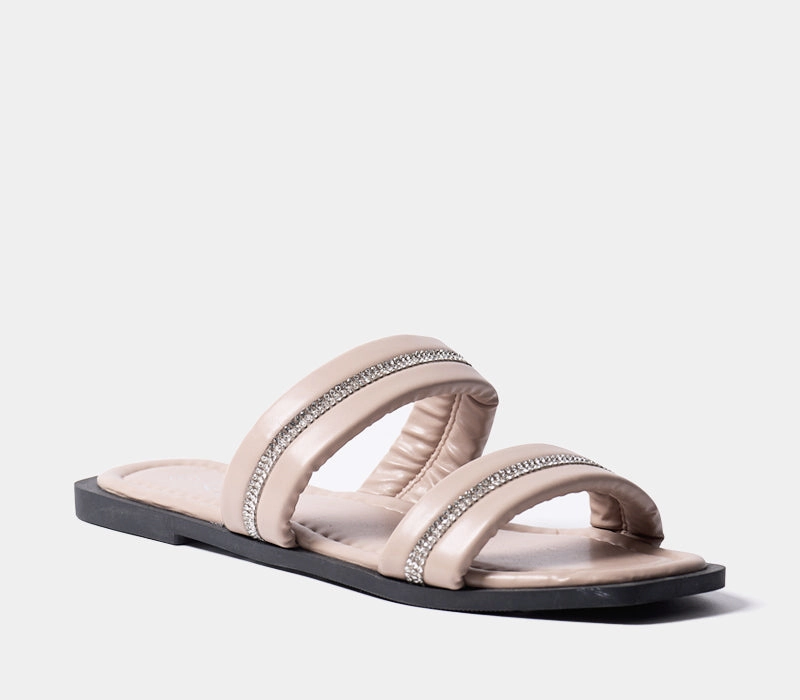 Luxury Flat Shoes Multi-Strap Slider