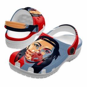 Fabric Sandals Native Pattern Clog Shoes For Adult and Kid 89103 New