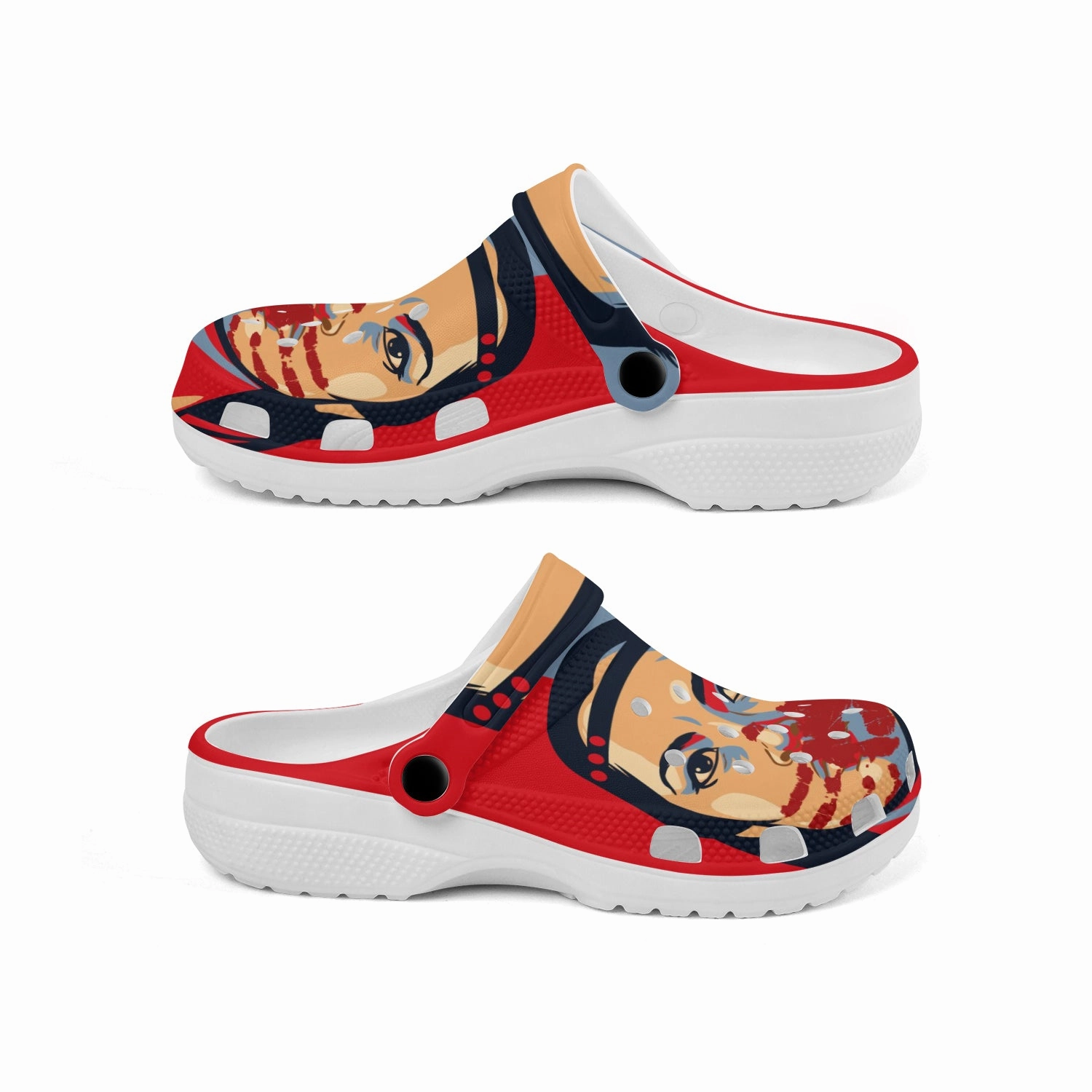 Native Pattern Clog Shoes For Adult and Kid 89103 New Key West Kino Sandals