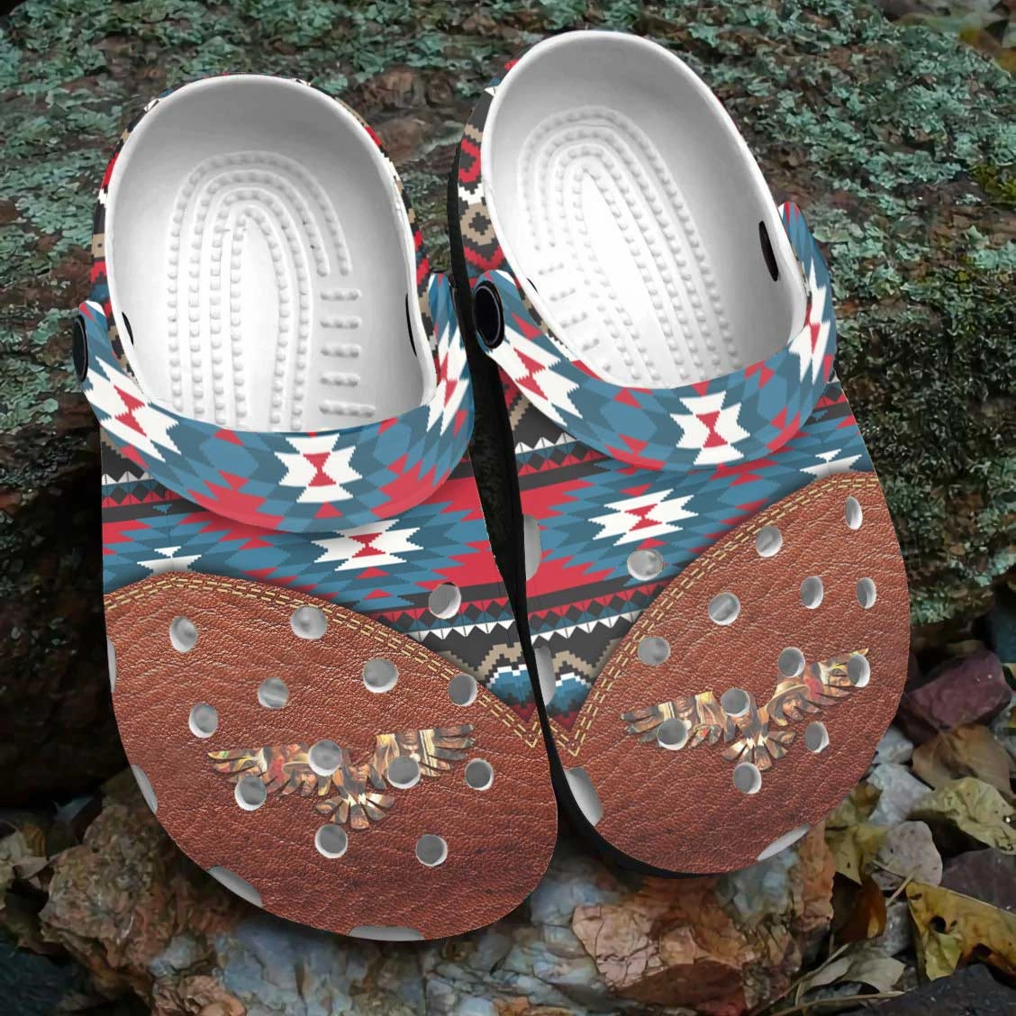 Native Pattern Clog Shoes For Adult and Kid 89132 New Original Universal Sandals