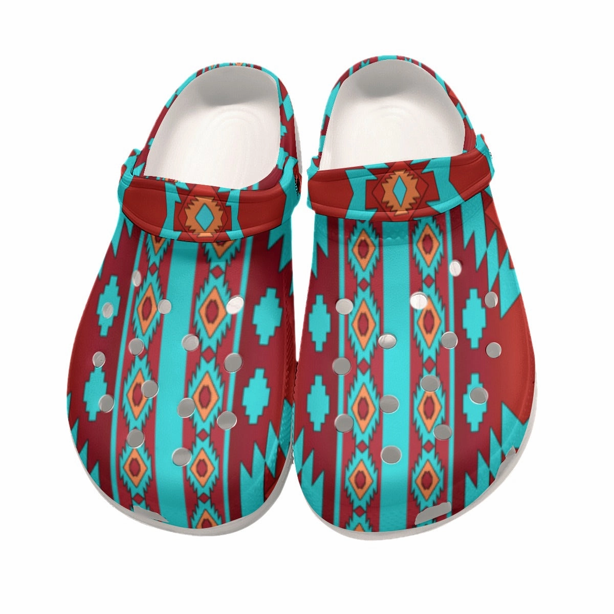 Native Pattern Clog Shoes For Adult and Kid 89167 New Luxury Sandals
