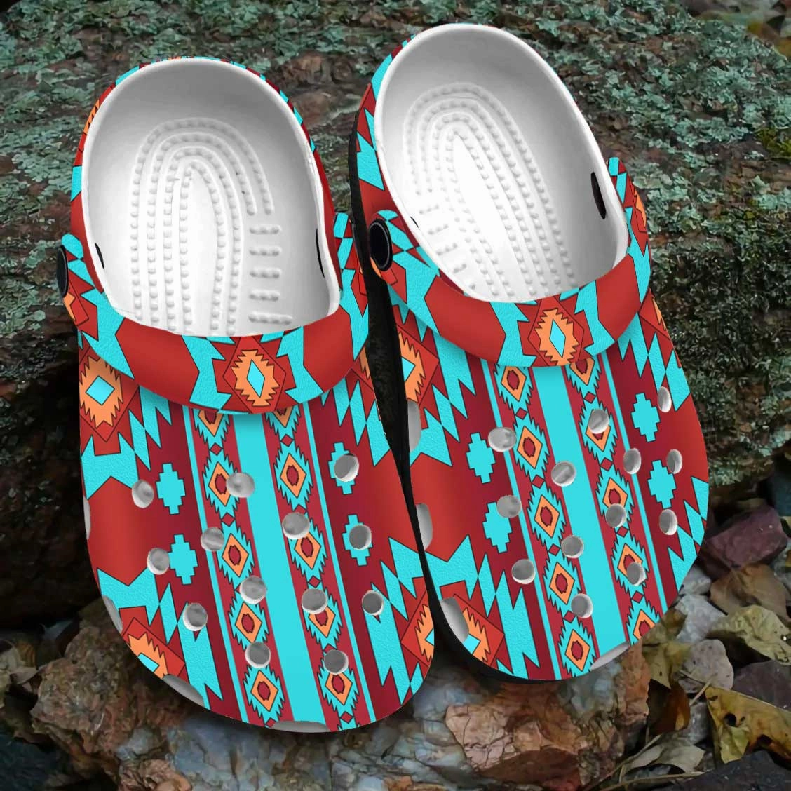 Sandals Definition Native Pattern Clog Shoes For Adult and Kid 89167 New