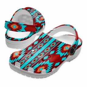Sandals For Teens Native Pattern Clog Shoes For Adult and Kid 89167 New