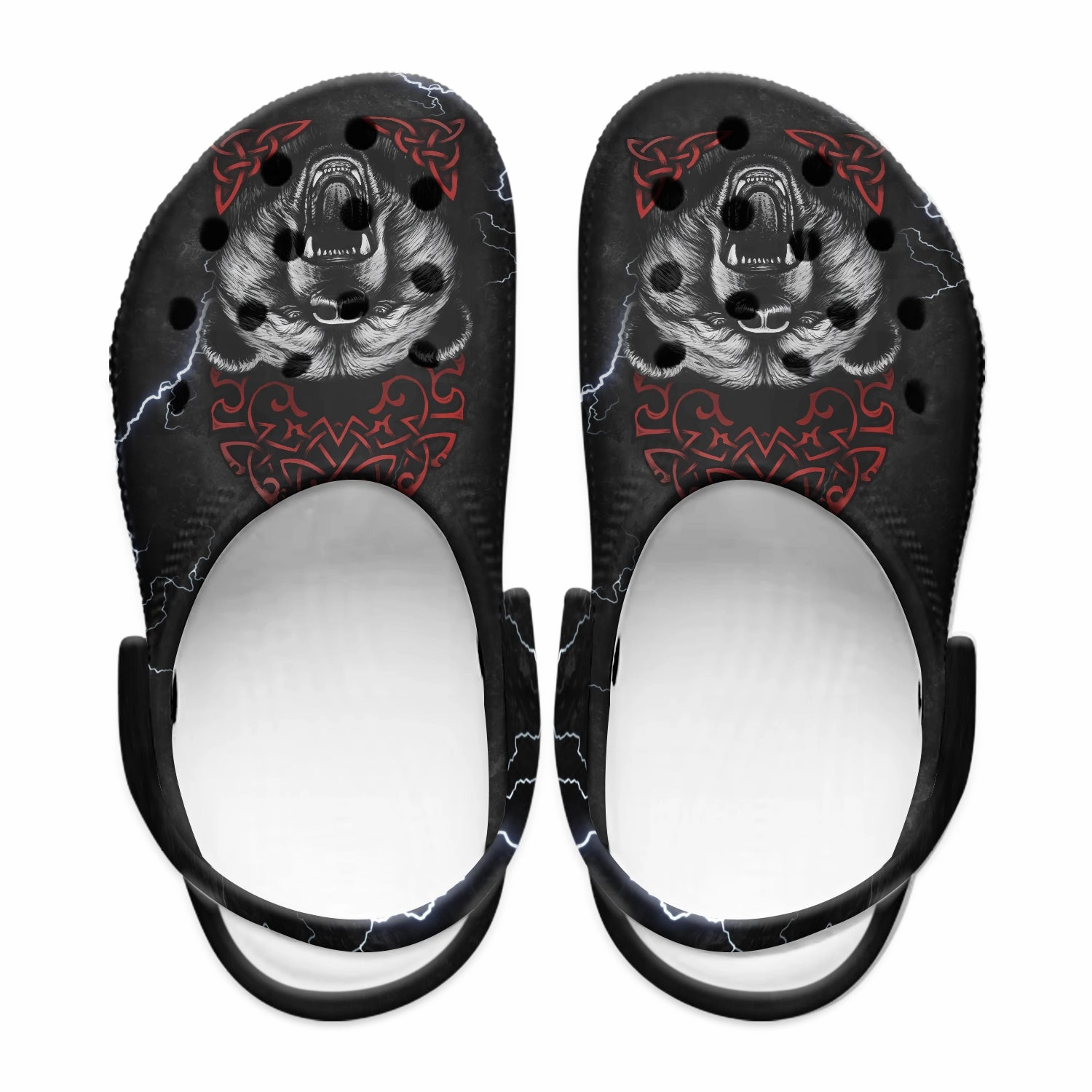 Native Pattern Clog Shoes For Adult and Kid 89233 New Loop Sandals