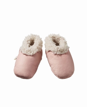 Machine Wash Slippers Nature Baby Lambskin Booties Rosebud