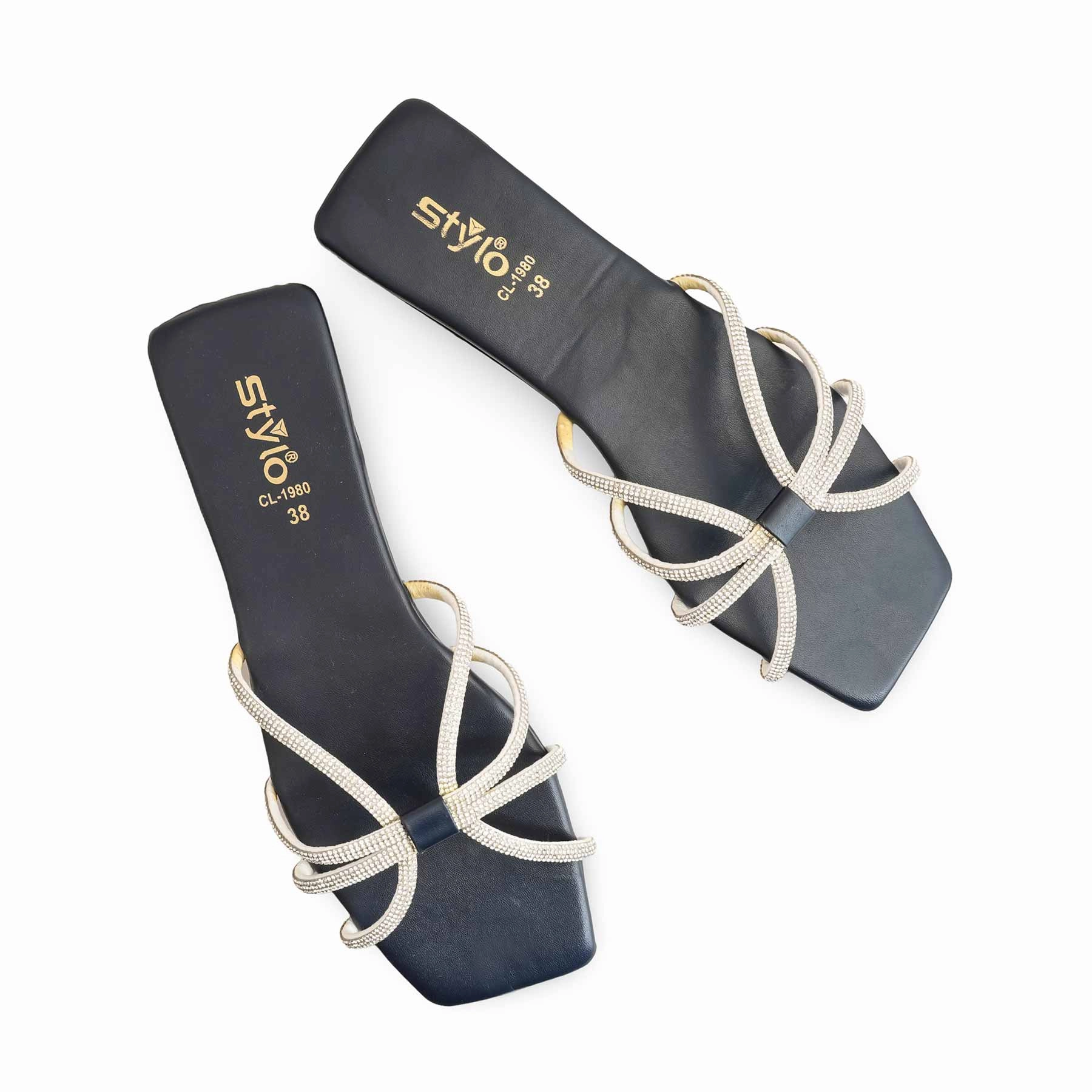 Waterproof Casual Walking Shoes Navy Casual Slippers For Ladies CL1980