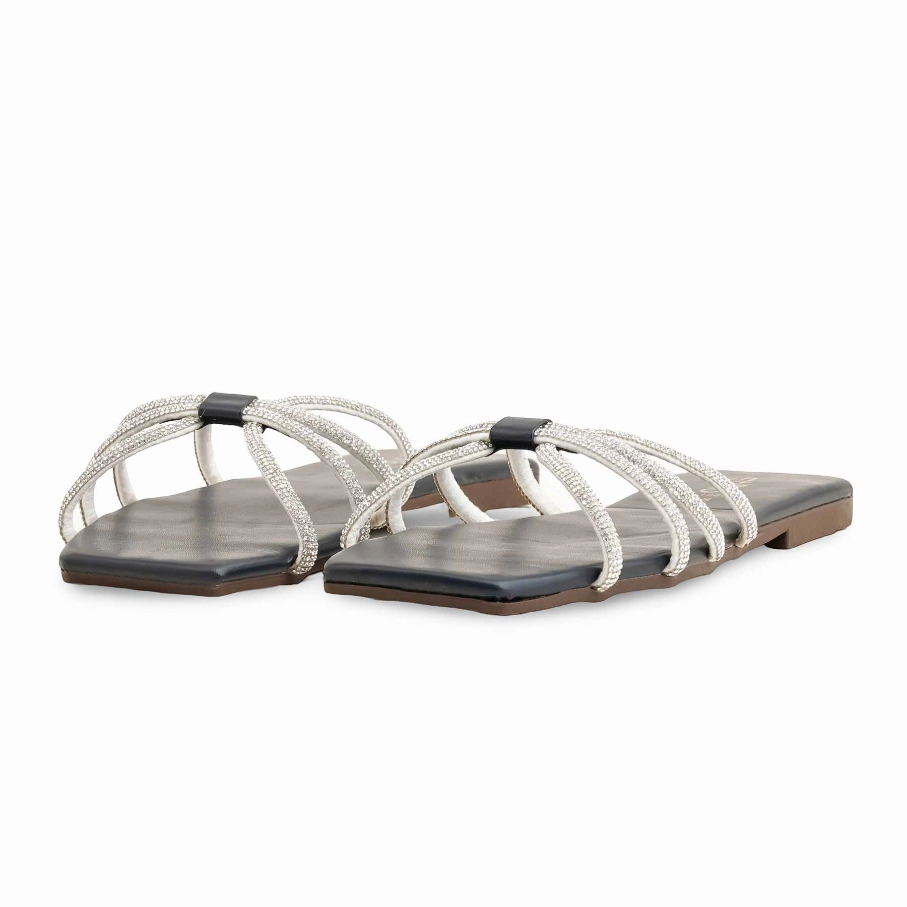 Slip In Casual Shoes Navy Casual Slippers For Ladies CL1980