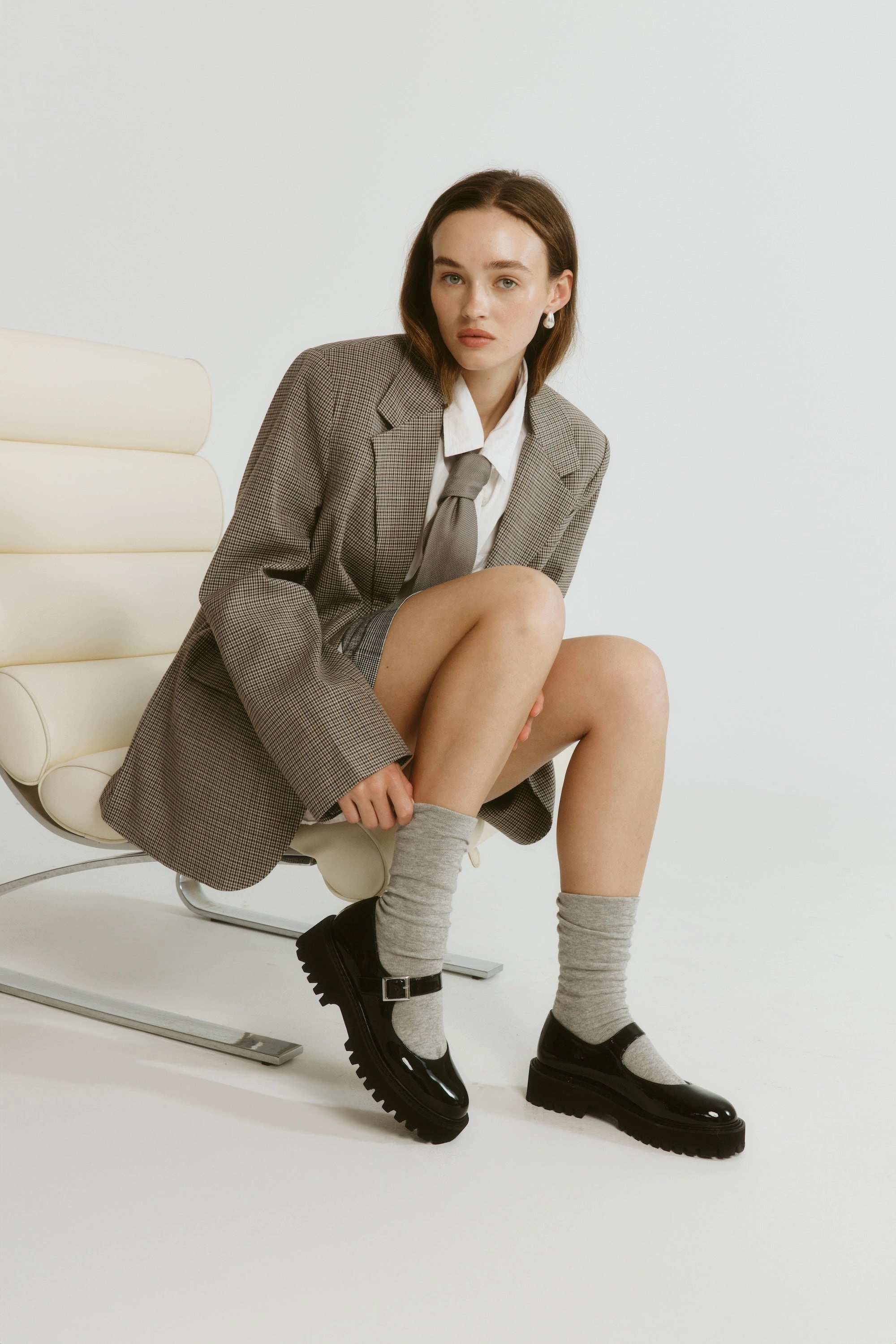 Chuncky Loafers Nero Chunky Mary Jane Loafers - Black Patent