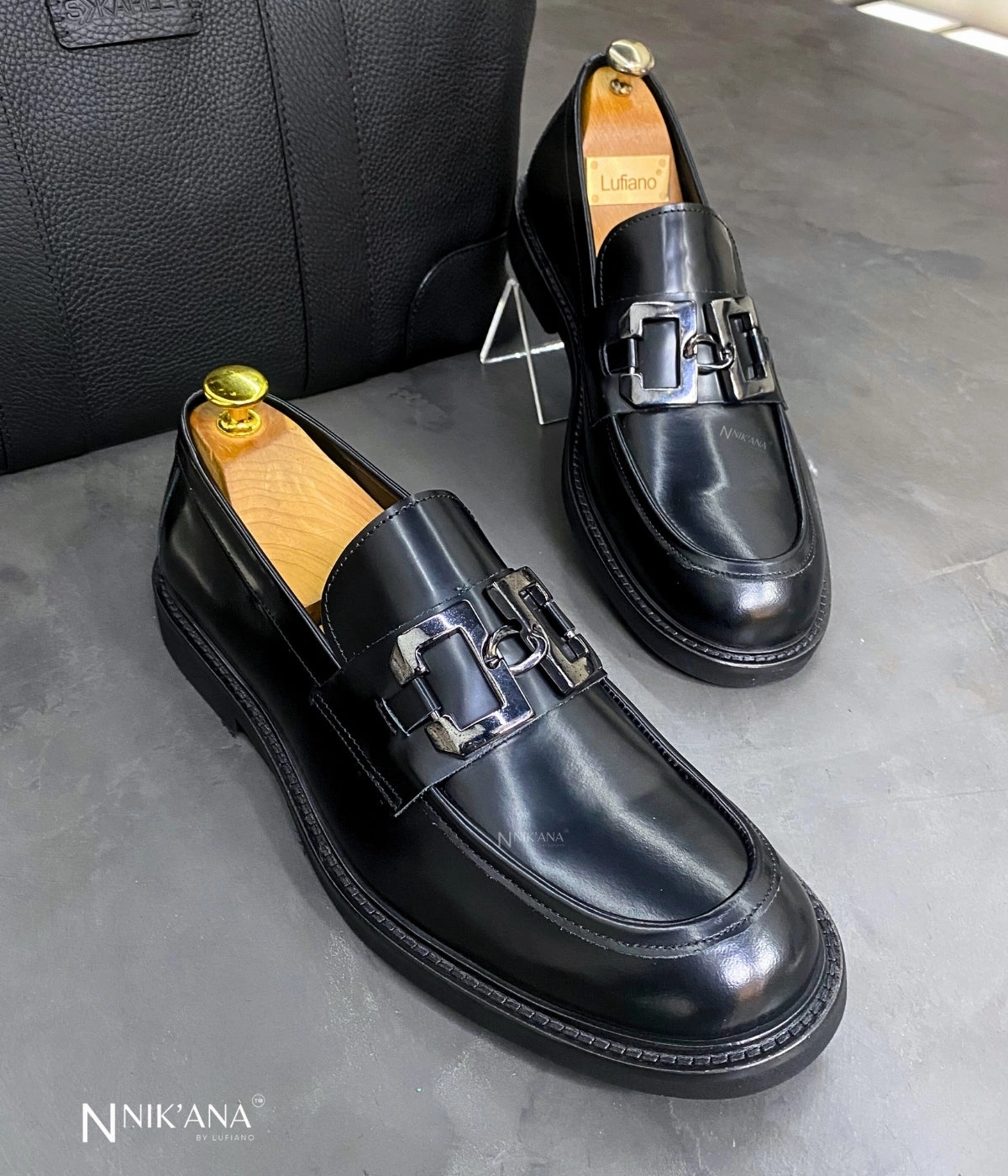 Flat Shoes Shop iLVi075-Lace up: Black