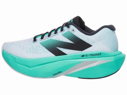 New Balance | FuelCell SuperComp Trainer v3 | Women's | White/Cyber Jade/Silver Metallic/Deep Sea Trail Running Shoes Gore-tex