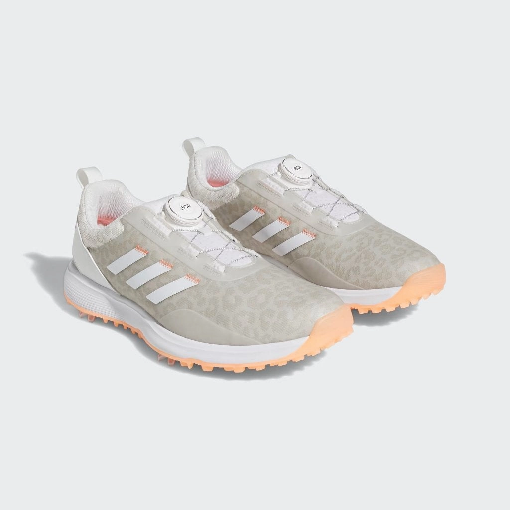 Adidas Dna Shoes New Women's Adidas S2G BOA Spike Golf Shoes White/Coral  MSP$110