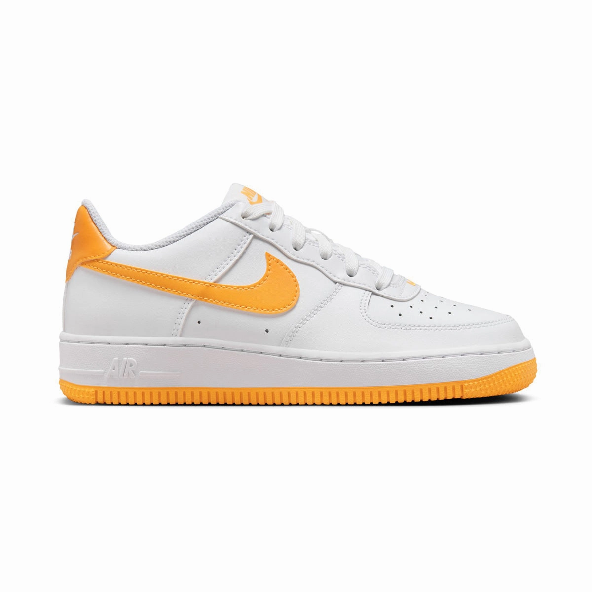 Nike Air Force 1 'White University Gold' Big Kids' Shoes Asics 4e Basketball Shoes