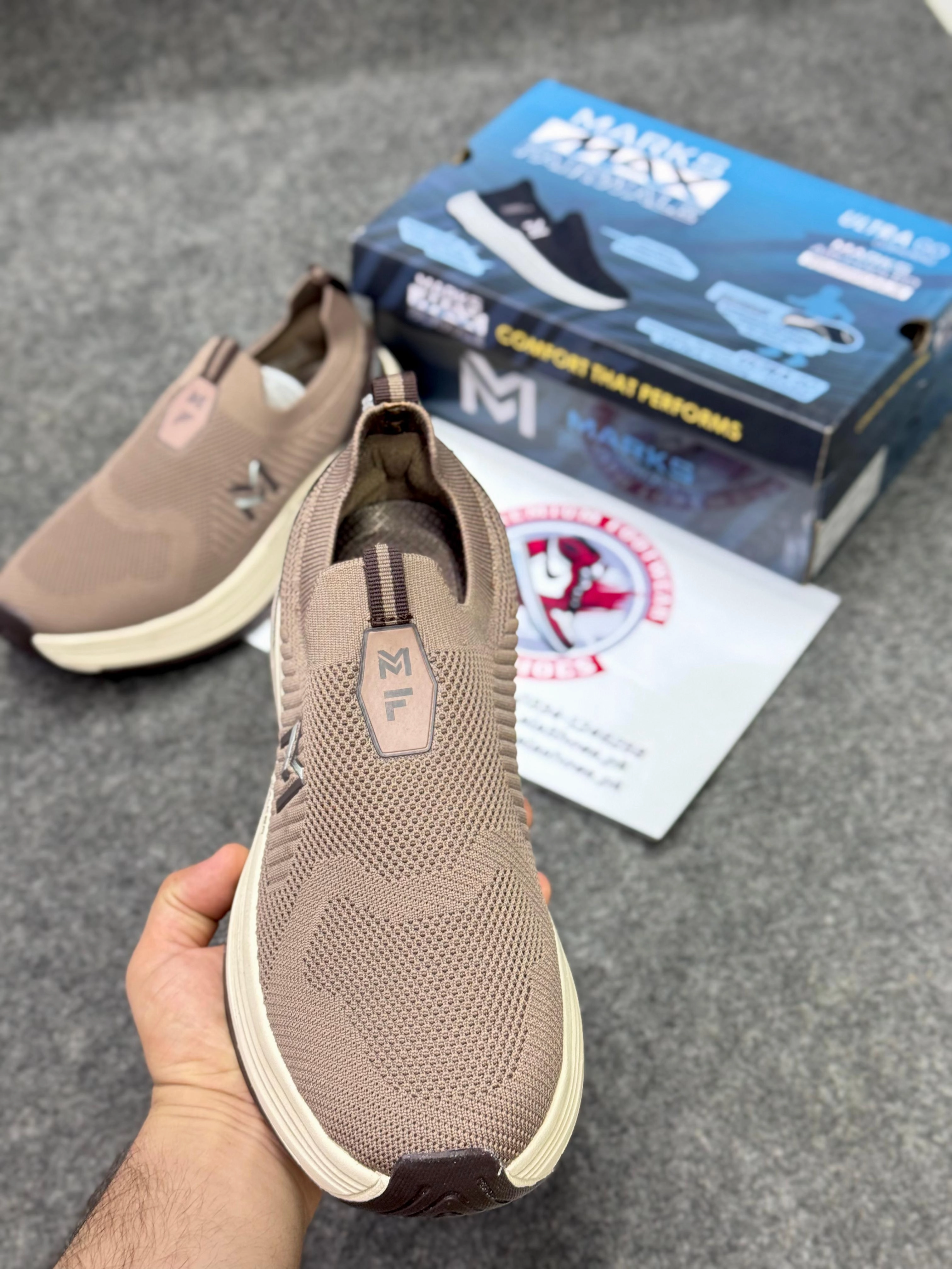 Best Shoes To Start Running Skechers Slip-ins: Max Cushioning Hyper Burst Khaki 45789, Air-Cooled Memory Foam