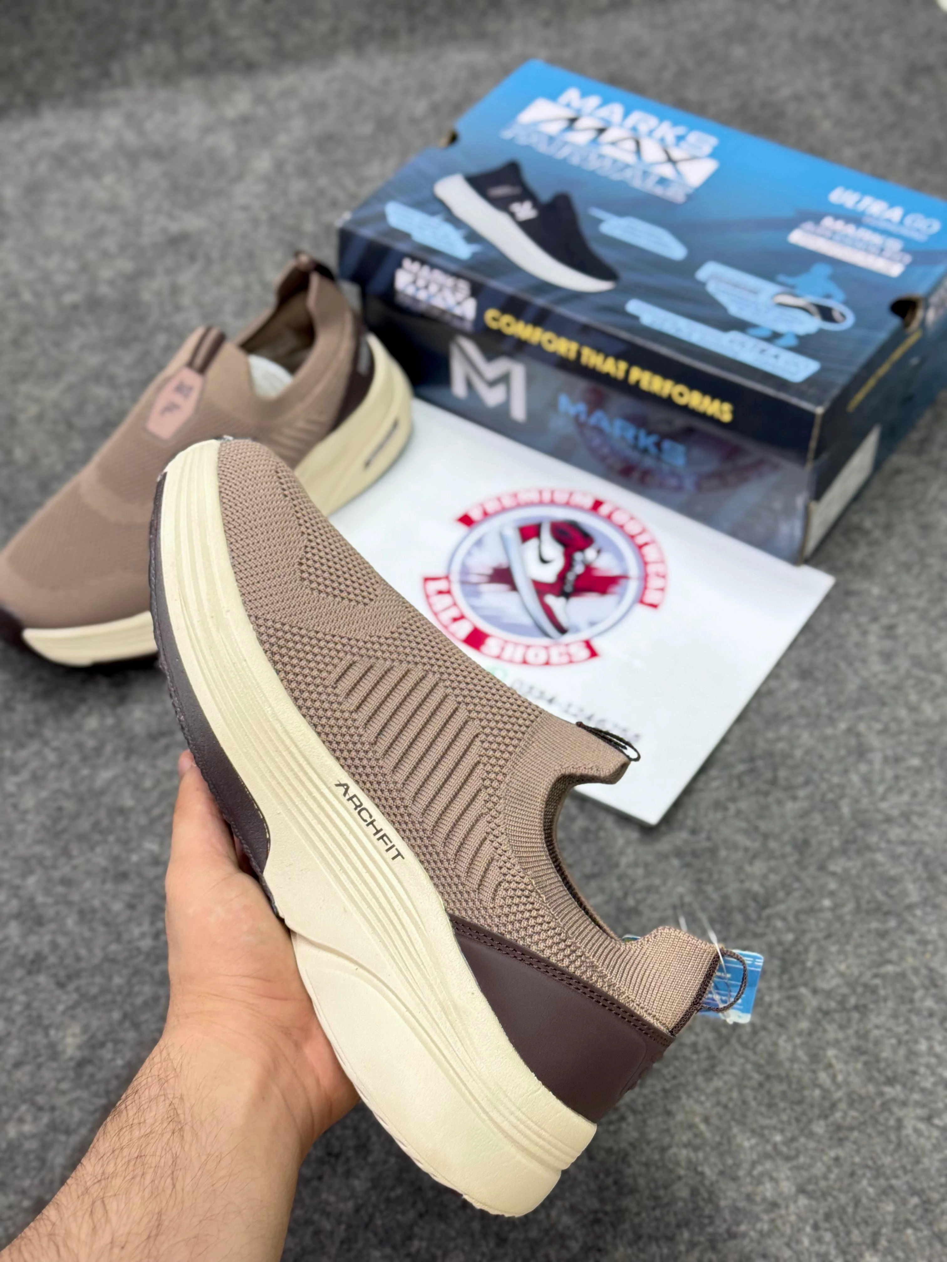 Best Running Shoes For Half Marathon Skechers Slip-ins: Max Cushioning Hyper Burst Khaki 45789, Air-Cooled Memory Foam