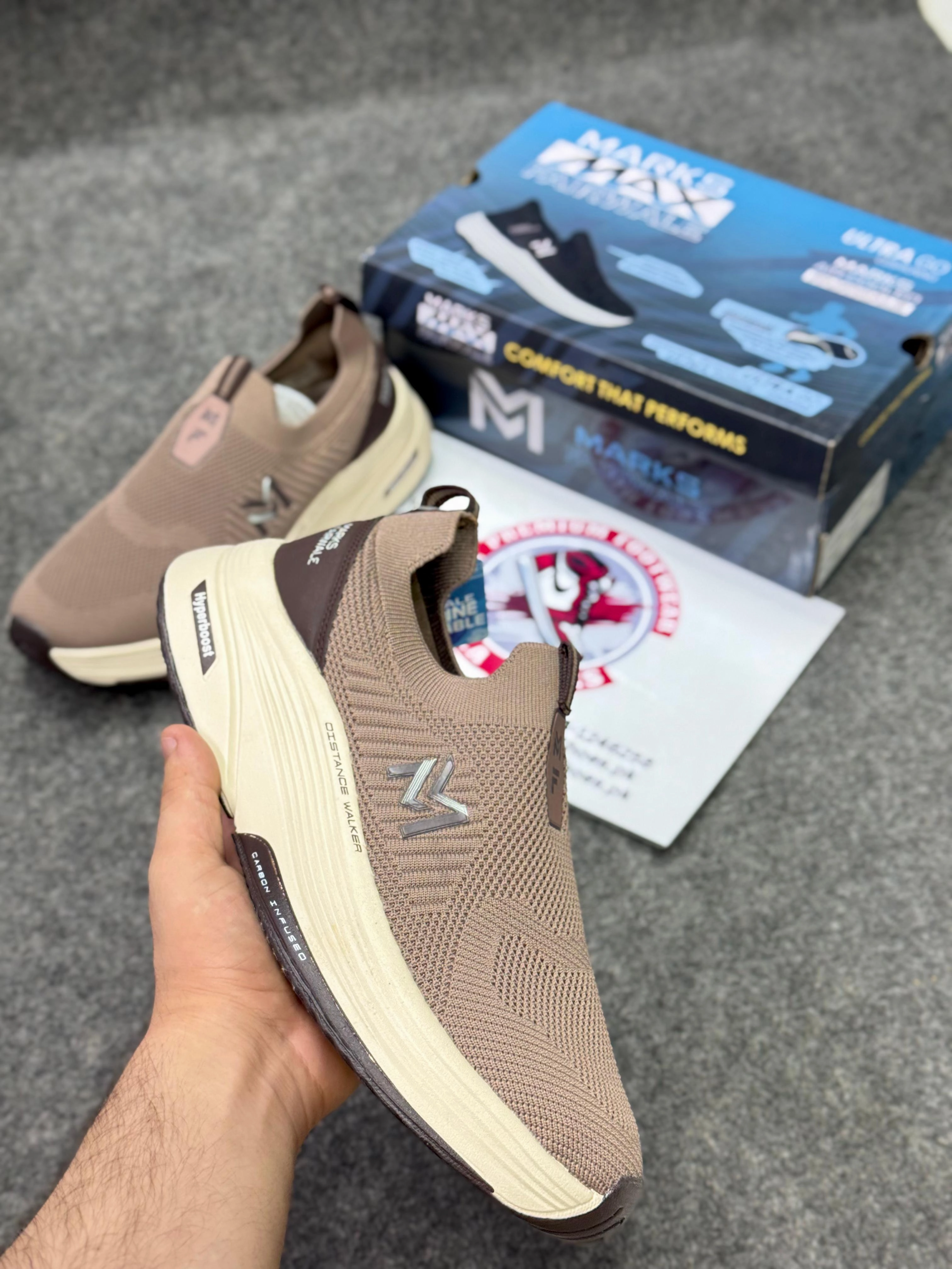 Running Shoes For Lower Back Pain Skechers Slip-ins: Max Cushioning Hyper Burst Khaki 45789, Air-Cooled Memory Foam