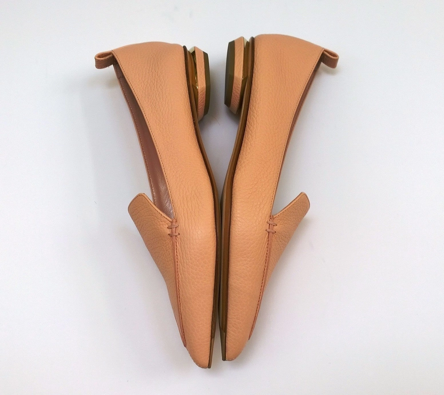 Nicholas Kirkwood Powder Peach Pink Leather Beya Loafers Flats Old Money Loafers Outfit