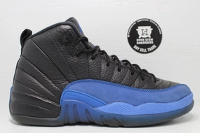 Nike Air Jordan 12 Black Game Royal (GS) No Insoles Shoes Asics Kayano