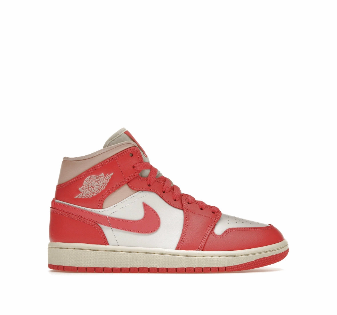 Nike Air Jordan 1 Mid Strawberries and Cream (Womens) Best Asic Shoes For Supination