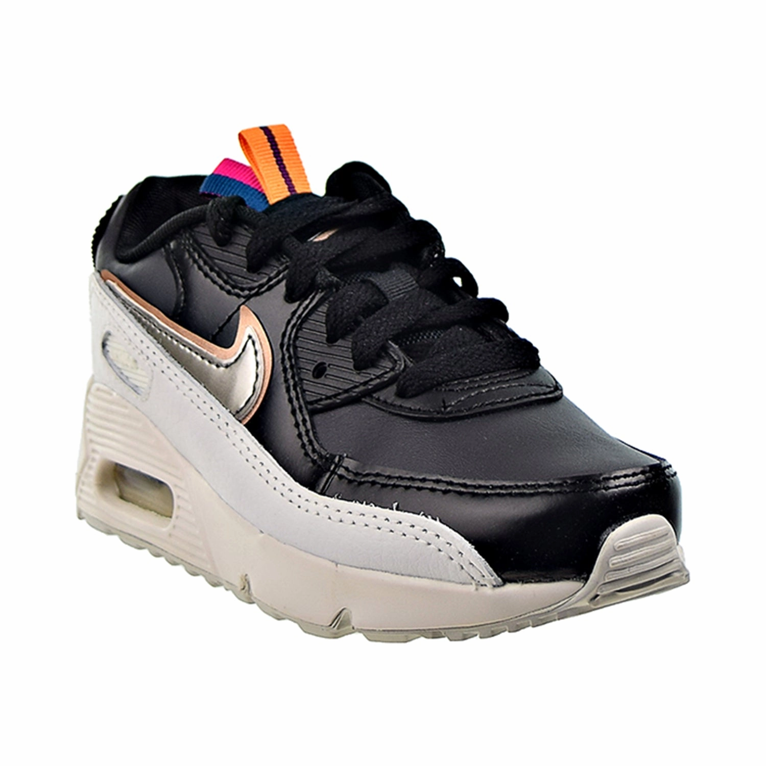 Nike Air Max 90 LTR SE (PS) Little Kids' Shoes Off Noir-Black-Summit White Slip Resistant Casual Shoes
