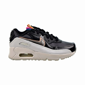 Nike Air Max 90 LTR SE (PS) Little Kids' Shoes Off Noir-Black-Summit White Running Shoes That Double As Casual Shoes