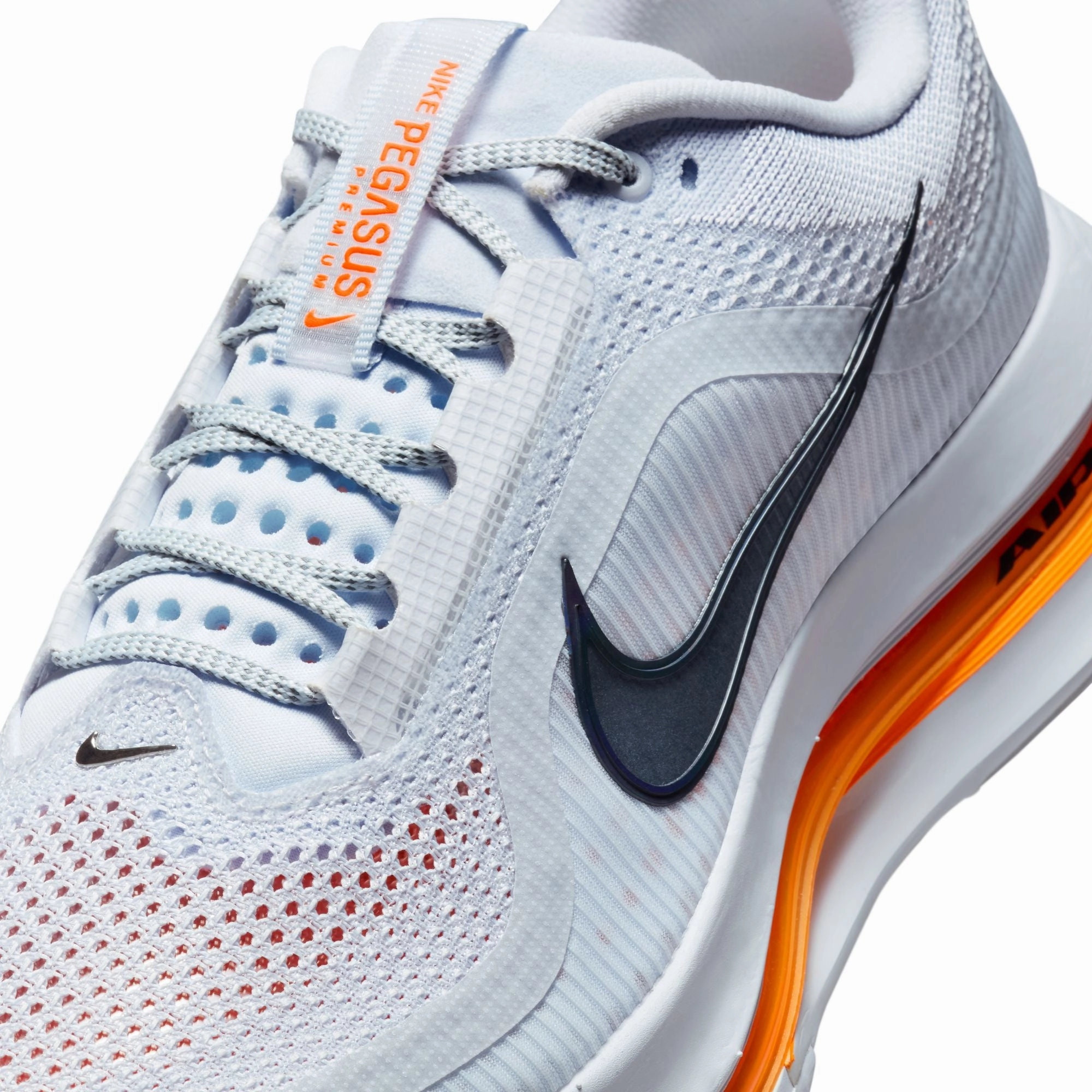 Nike Pegasus Premium - Men's - Football Grey/Multi Colour-Total Orange Cloud Running Shoes