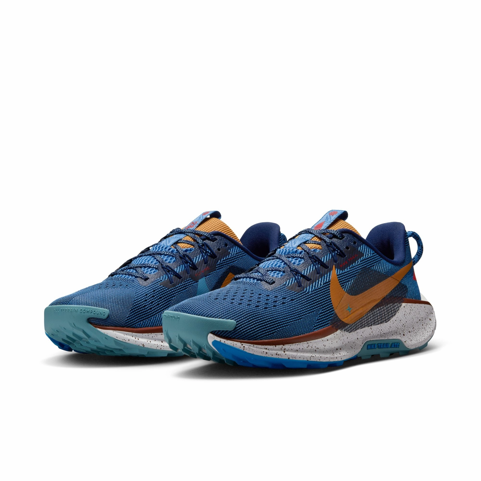 Best Wide Toe Box Running Shoes Nike React Pegasus Trail 5 Men's - Blue Void/Monarch-Blue Beyond-Photo Blue