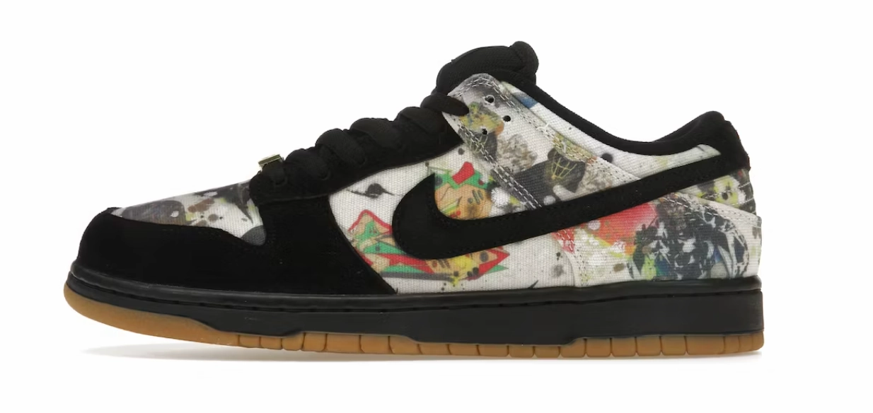 Nike SB Dunk Low "Supreme Rammellzee" Running Shoes Asics