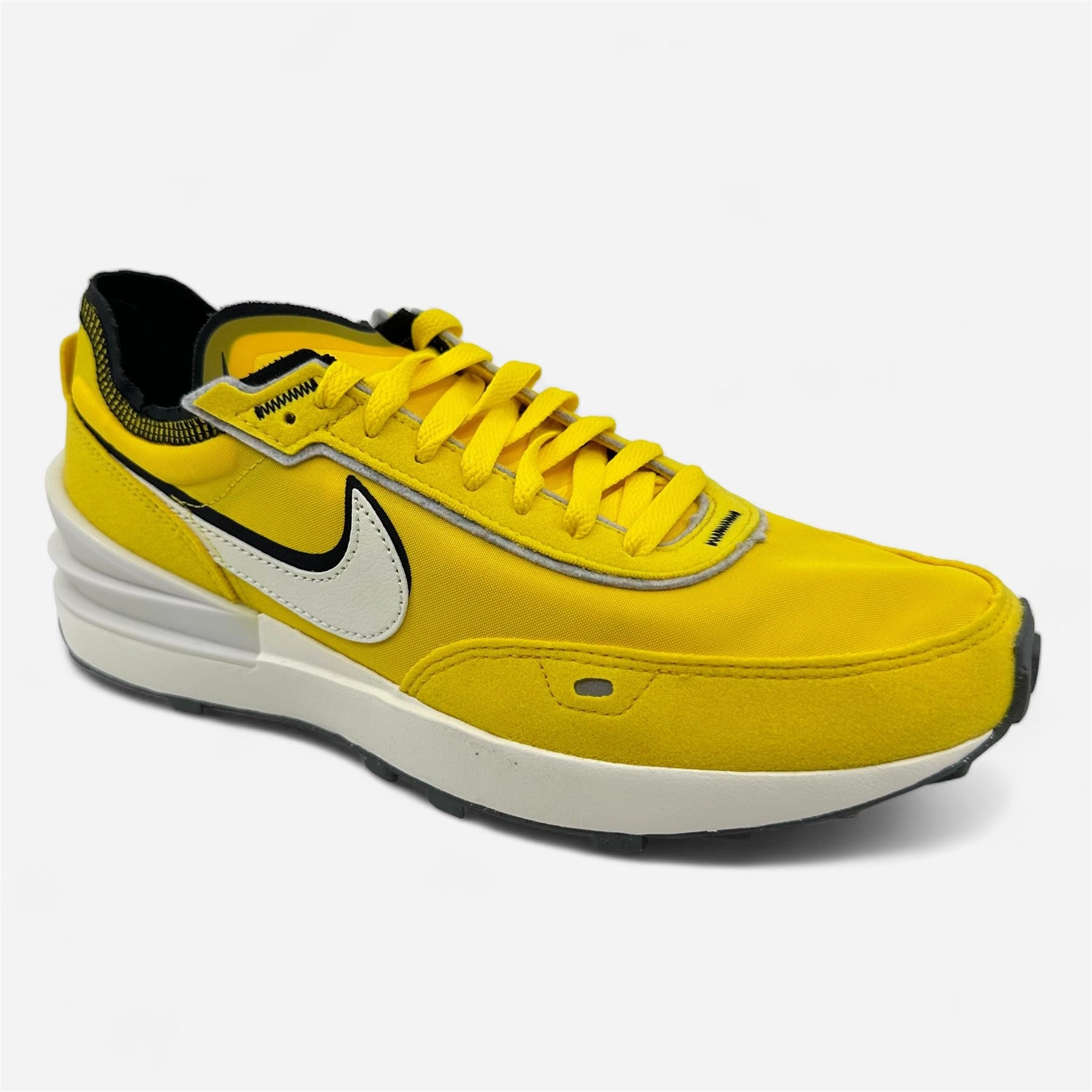 Nike Waffle One SE Tour Yellow Sail Black Mens Athletic Sneaker Running Waterproof Shoes