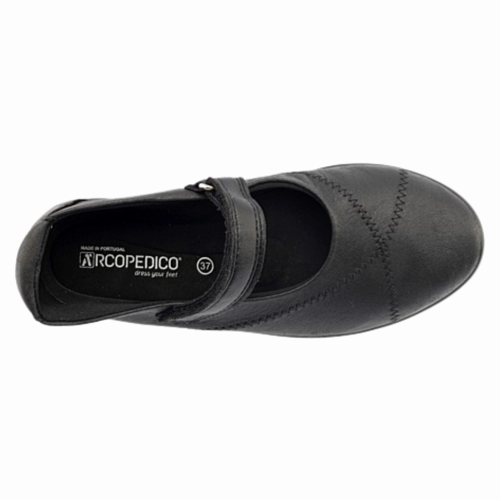 Casual Johnston And Murphy Shoes Arcopedico Triglav Black Mary Jane (Women's)