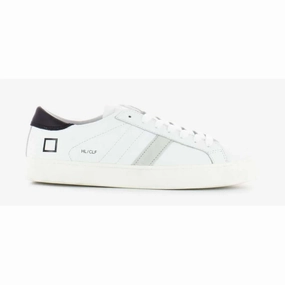 D.A.T.E White Leather Sneaker Backless Sneakers
